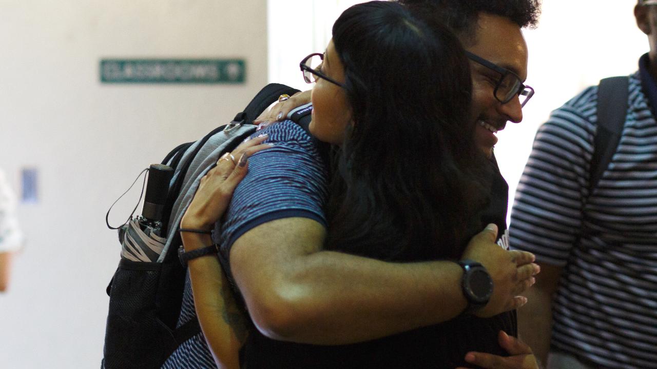 A supportive embrace